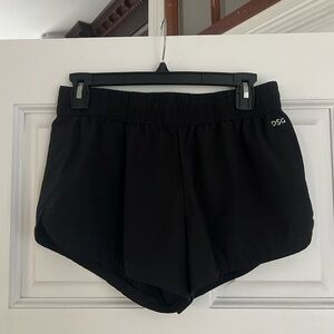 DSG Black Women's Athletic Running Shorts with Elastic Waistband